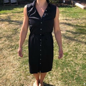 Black Calvin Klein shirtdress